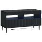Preview: 5-teiliges LED TV Schrank Schwarz Holzwerkstoff