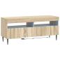 Preview: 5-teiliges LED TV Schrank Sonoma-Eiche Holzwerkstoff