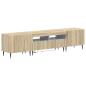 Preview: 3-teiliges LED TV Regal ZWOLLE Sonoma-Eiche Holzwerkstoff