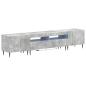 Preview: 5-teiliges LED TV Schrank Betongrau Holzwerkstoff
