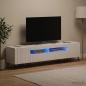 Preview: 5-teiliges LED TV Schrank Hochglanz Weiß Holzwerkstoff