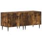 Preview: 5-teiliges LED TV Schrank Raucheiche Holzwerkstoff