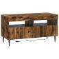 Preview: 5-teiliges LED TV Schrank Raucheiche Holzwerkstoff