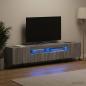 Preview: ARDEBO.de - 5-teiliges LED TV Schrank Sonoma-Grau Holzwerkstoff