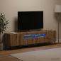 Preview: ARDEBO.de - 5-teiliges LED TV Schrank Artisan-Eiche Holzwerkstoff