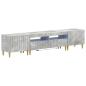 Preview: 3-teiliges LED TV Regal ARNHEM 3 stk. Betongrau Holzwerkstoff