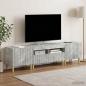 Preview: 3-teiliges LED TV Regal ARNHEM 3 stk. Betongrau Holzwerkstoff