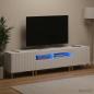 Preview: 3-teiliges LED TV Regal ARNHEM 3 stk. Hochglanz Weiß