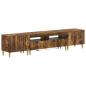 Preview: 3-teiliges LED TV Regal ARNHEM 3 stk. Raucheiche Holzwerkstoff