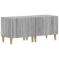 Preview: 3-teiliges LED TV Regal ARNHEM 3 stk. Sonoma-Grau Holzwerkstoff