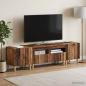 Preview: 3-teiliges LED TV Regal ARNHEM 3 stk. Altholz Holzwerkstoff