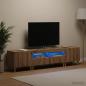 Preview: 3-teiliges LED TV Regal ARNHEM 3 stk. Artisan-Eiche