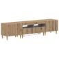 Preview: 3-teiliges LED TV Regal ARNHEM 3 stk. Artisan-Eiche