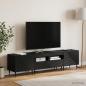 Preview: 3-teiliges LED TV Regal Schwarz Holzwerkstoff