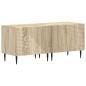Preview: 3-teiliges LED TV Regal Sonoma-Eiche Holzwerkstoff