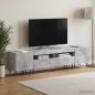 Preview: 3-teiliges LED TV Regal Betongrau Holzwerkstoff