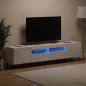 Preview: 3-teiliges LED TV Regal Hochglanz Weiß Holzwerkstoff