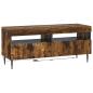 Preview: 3-teiliges LED TV Regal Raucheiche Holzwerkstoff