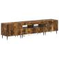 Preview: 3-teiliges LED TV Regal Raucheiche Holzwerkstoff