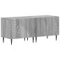 Preview: 3-teiliges LED TV Regal Sonoma-Grau Holzwerkstoff