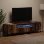 Preview: ARDEBO.de - 3-teiliges LED TV Regal Altholz Holzwerkstoff