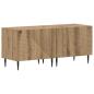 Preview: 3-teiliges LED TV Regal Artisan-Eiche Holzwerkstoff
