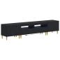Preview: ARDEBO.de - 5-teiliges LED TV Schrank Schwarz Holzwerkstoff