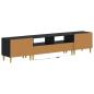 Preview: 5-teiliges LED TV Schrank Schwarz Holzwerkstoff