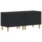 Preview: 5-teiliges LED TV Schrank Schwarz Holzwerkstoff