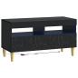 Preview: 5-teiliges LED TV Schrank Schwarz Holzwerkstoff