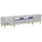 Preview: 3-teiliges LED TV Regal DELFT Betongrau Holzwerkstoff