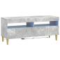 Preview: 3-teiliges LED TV Regal DELFT Betongrau Holzwerkstoff