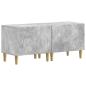 Preview: 3-teiliges LED TV Regal DELFT Betongrau Holzwerkstoff