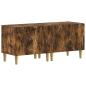 Preview: 3-teiliges LED TV Regal DELFT Raucheiche Holzwerkstoff