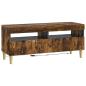 Preview: 3-teiliges LED TV Regal DELFT Raucheiche Holzwerkstoff