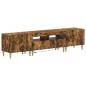 Preview: 3-teiliges LED TV Regal DELFT Raucheiche Holzwerkstoff