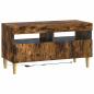 Preview: 3-teiliges LED TV Regal DELFT Raucheiche Holzwerkstoff