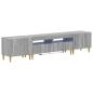 Preview: 3-teiliges LED TV Regal DELFT Sonoma-Grau Holzwerkstoff