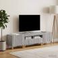 Preview: ARDEBO.de - 3-teiliges LED TV Regal DELFT Sonoma-Grau Holzwerkstoff