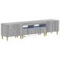 Preview: 3-teiliges LED TV Regal DELFT Sonoma-Grau Holzwerkstoff