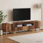 Preview: 3-teiliges LED TV Regal DELFT Altholz Holzwerkstoff