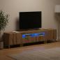 Preview: 3-teiliges LED TV Regal DELFT Artisan-Eiche Holzwerkstoff