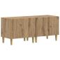 Preview: 5-teiliges LED TV Schrank Artisan-Eiche Holzwerkstoff
