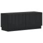 Preview: 5-teiliges LED TV Schrank Schwarz Holzwerkstoff