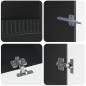 Preview: 5-teiliges LED TV Schrank Schwarz Holzwerkstoff