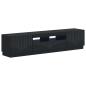 Preview: LED-TV-Schrank HOORN 3 stk. Schwarz Holzwerkstoff