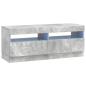 Preview: LED-TV-Schrank HOORN 3 stk. Betongrau Holzwerkstoff
