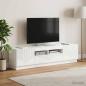 Preview: LED-TV-Schrank HOORN 3 stk. Hochglanz Weiß Holzwerkstoff
