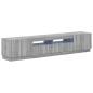 Preview: LED-TV-Schrank HOORN 3 stk. Sonoma-Grau Holzwerkstoff