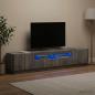 Preview: LED-TV-Schrank HOORN 3 stk. Sonoma-Grau Holzwerkstoff